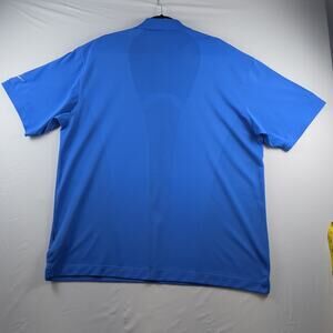 Nike Golf Dri-Fit Athletic Polo Shirt Mens XL Blue Tour Performance Short Sleeve
